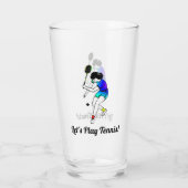 Aangepaste tekst voor Tennis Player-speler voor vr Glas (Achterkant)