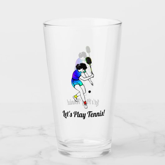 Aangepaste tekst voor Tennis Player-speler voor vr Glas (Voorkant)