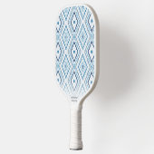 Aangepaste tekst voor usty Blue Boho Chic Diamond Pickleball Paddle (Links)