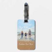 Aangepaste tekst voor uw Photo Bagagelabel (Achterkant verticaal)