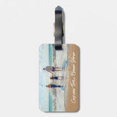 Aangepaste tekst voor uw Photo Bagagelabel (Achterkant verticaal)