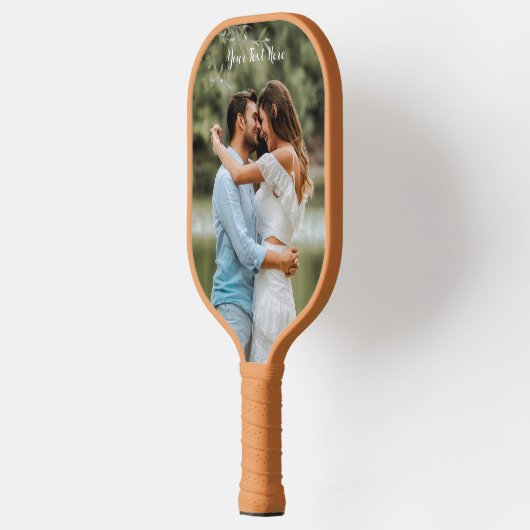 Aangepaste tekst voor verticale fotoweergave pickleball paddle (Links)