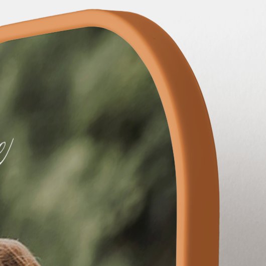 Aangepaste tekst voor verticale fotoweergave pickleball paddle (Links Detail)