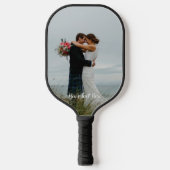 Aangepaste tekst voor verticale fotoweergave pickleball paddle (Voorkant)