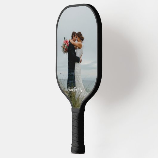 Aangepaste tekst voor verticale fotoweergave pickleball paddle (Links)