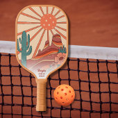 Aangepaste tekst voor woestijn - sooncactus - mesa pickleball paddle