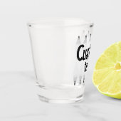 Aangepaste tekst vrijgezellenfeest argyle diamant  shot glas (Links)