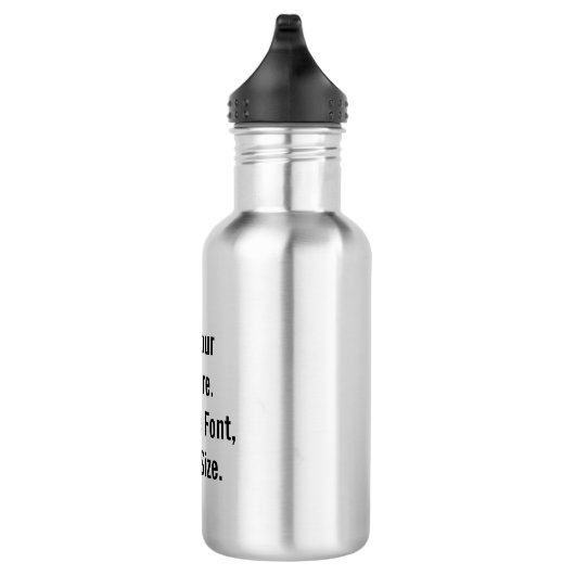 Aangepaste tekst waterfles (Rechts)
