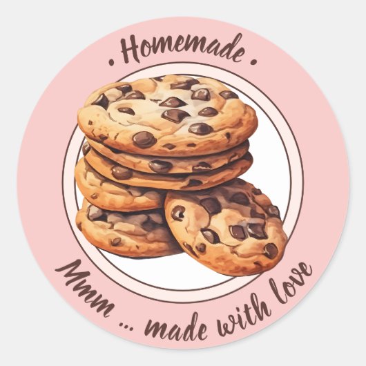 Aangepaste tekst waterverf cookies sticker (Voorkant)