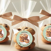 Aangepaste tekst waterverf cookies sticker