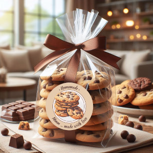 Aangepaste tekst waterverf cookies sticker