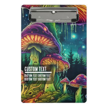 Aangepaste tekst Whimsical Paddenstoelenbos Fantas