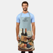 Aangepaste tekst Wijnliefhebber's Schort (Gedragen)