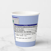 Aangepaste tekst Windows 95 Computer Business Meet Papieren Bekers (Voorkant)
