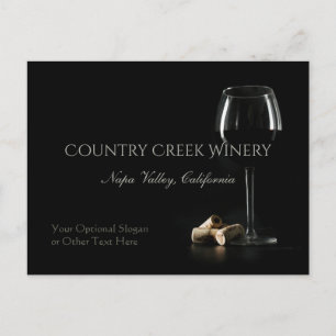 Aangepaste tekst Winery / Cocktail Party briefkaar Briefkaart