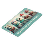 Aangepaste tekst Winter Lamas Magneet (Linkerzijde)