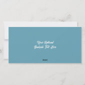 Aangepaste tekst Winter rendier Feestdagenkaart (Achterkant)