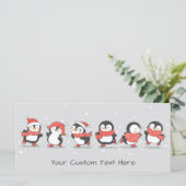 Aangepaste tekst Winterpinguïns (Staand voorkant)