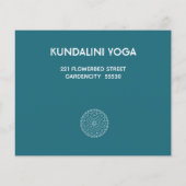Aangepaste tekst Yoga Mandala Flyer (Achterkant)