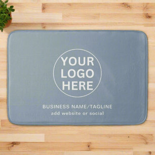 Aangepaste tekst & zaken Logo L Dusty Blue Promo Badmat