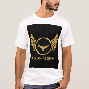 Aangepaste tekst Zomerstemming Gouden Adelaar Afbe T-shirt