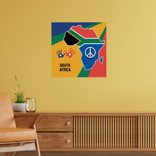 Aangepaste tekst Zuid-Afrika Poster (Woonkamer 2)
