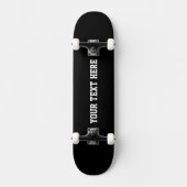 Aangepaste tekst zwart skateboard (Voorkant)