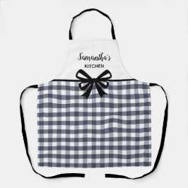 Aangepaste tekst zwart-wit buffelkoepelkoepel keuk schort
