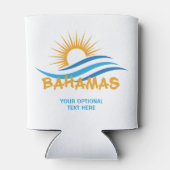 Aangepaste tekstbahama's blikjeskoeler (Achterkant)