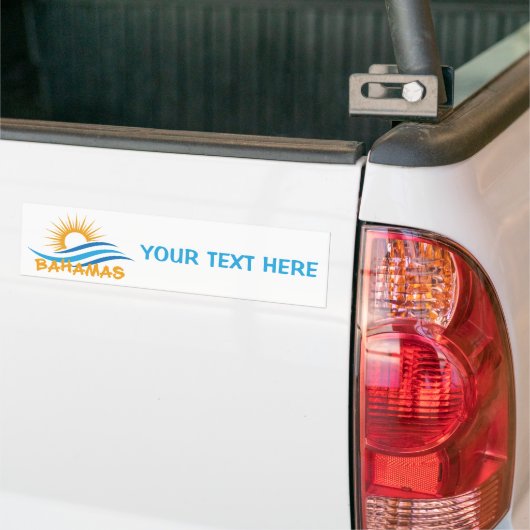 Aangepaste tekstbahama's bumpersticker (Op Truck)