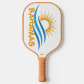 Aangepaste tekstbahama's pickleball paddle (Voorkant)