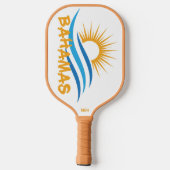 Aangepaste tekstbahama's pickleball paddle (Achterkant)