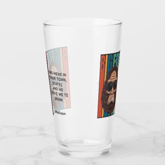 Aangepaste tekstbalk glas (Links)