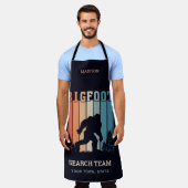 Aangepaste tekstbalk schort (Gedragen)