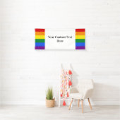 Aangepaste tekstbanner voor regenboogvlag spandoek (Insitu)