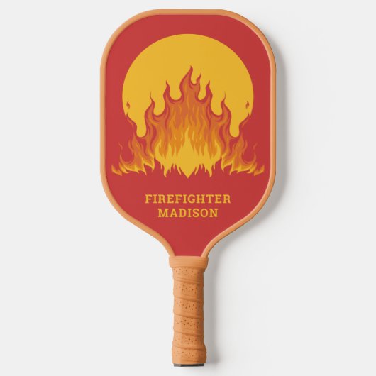Aangepaste tekstbrandweerman pickleball paddle (Voorkant)