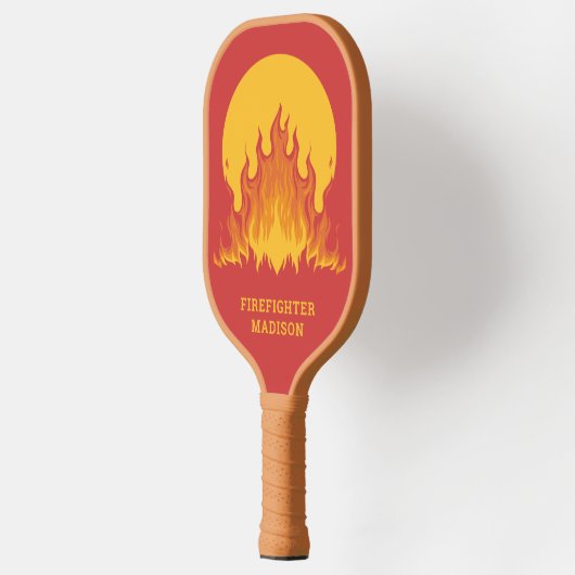 Aangepaste tekstbrandweerman pickleball paddle (Links)