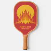 Aangepaste tekstbrandweerman pickleball paddle (Achterkant)
