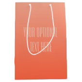 Aangepaste tekstcadezakken voor doorloopgradiënt medium cadeauzakje (Voorkant)