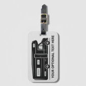 Aangepaste tekstCamper Van Bagagelabel (Voorkant (verticaal))