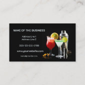 Aangepaste tekstcocktails visitekaartje (Achterkant)