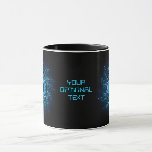 Aangepaste tekstcyber-circuitoog mok (Midden)
