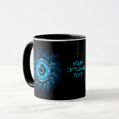 Aangepaste tekstcyber-circuitoog mok (Voorkant links)