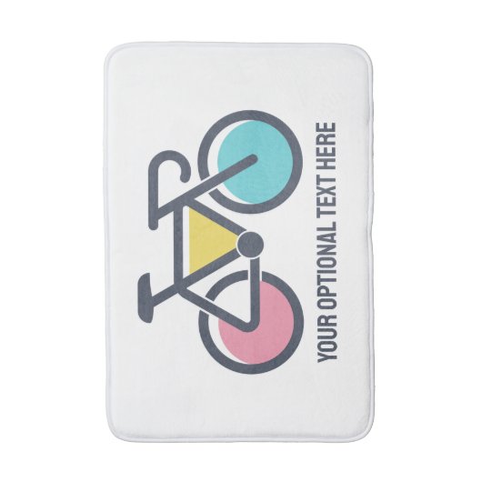 Aangepaste tekstcyclus badmat (Voorkant Verticaal)