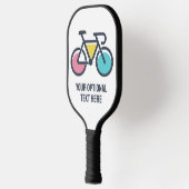 Aangepaste tekstcyclus pickleball paddle (Links)