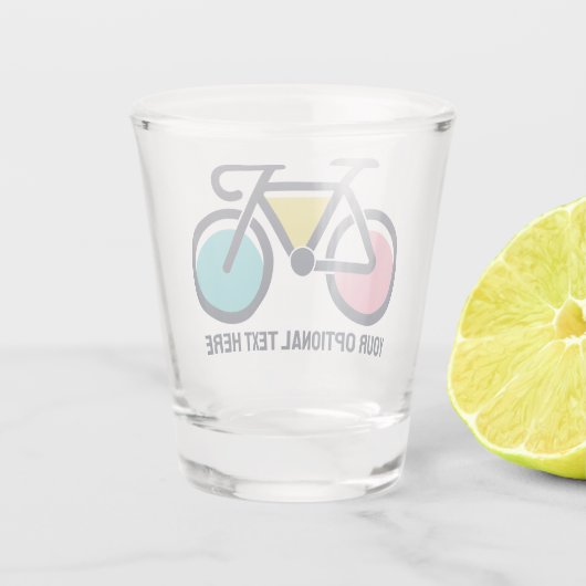 Aangepaste tekstcyclus shot glas (Achterkant)