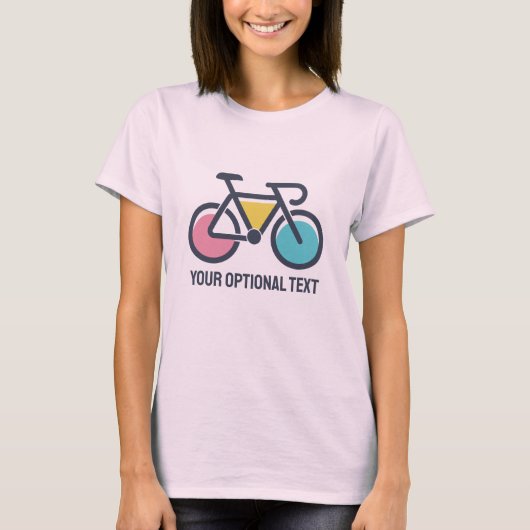 Aangepaste tekstcyclus t-shirt (Voorkant)