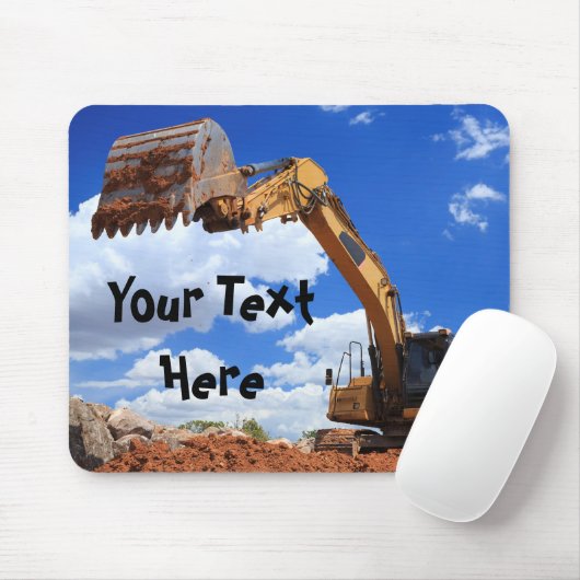 Aangepaste tekstdigitalisertractor muismat (Met muis)