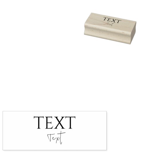 Aangepaste tekstegel 	rubberstempel (Gestempeld)