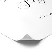 Aangepaste tekstekst voor Succulent en Eucalyptus  Poster (Hoek)